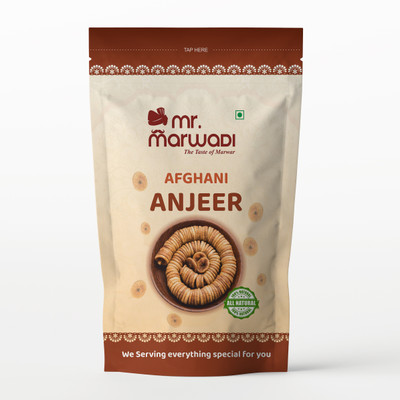 INDIAN MANWAR Dried Fig / Dry Fruits Afghani Anjeer (1800g) Figs(1 x 1800 g)