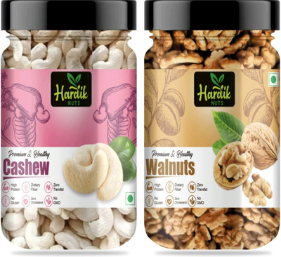 Hardik Delicious Cashew & Walnut Combo | Ideal for Gifting Assorted Nuts(2 x 200 g)