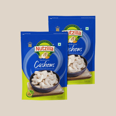 KB's NUTZILLA Cashew W320 Plain Cashews(2 x 250 g)