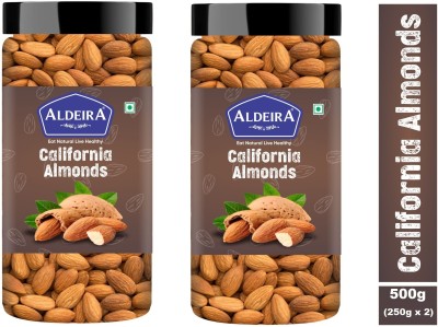 Aldeira Natural Raw California Badam 500gm Almonds(2 x 250 g)