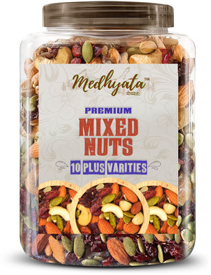 Medhyata Fresh and Healthy Dry Fruits Nutmix - 1000G Mix Seeds and Dry Fruits for eating Combo(1000g)