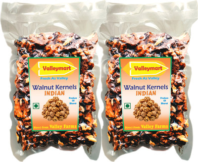 Valleymart Indian Walnut Kernels, Fresh Valley Farm Produce, Vacuum Packed Fresh Walnuts(2 x 250 g)