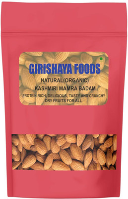 GIRISHAYAFOODS Kashmiri Curved Mamra Badam Giri Almonds(1 x 500 g)