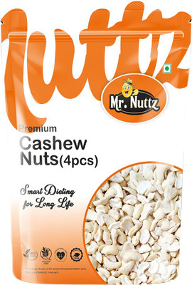 Mr.Nuttz Premium 4pc Broken Cashew Nut Tukda Kaju 500g Cashews(1 x 500 g)