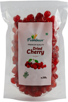 Farmbean Dried Cherries | Dehydrated Cherry| Dried Berries| Plant Based Protein Cherries(1 x 200 g)