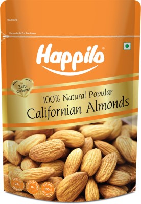 Happilo Natural Popular Californian Almonds, High in Fiber & Boost Immunity, Dry Fruits Almonds(500 g)