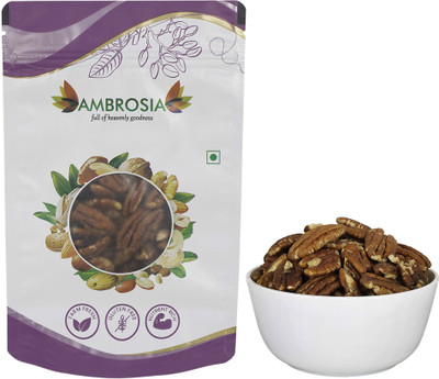AMBROSIA Jumbo Pecan Nuts, Rich in Protein & Fiber Pecans(1 x 200 g)