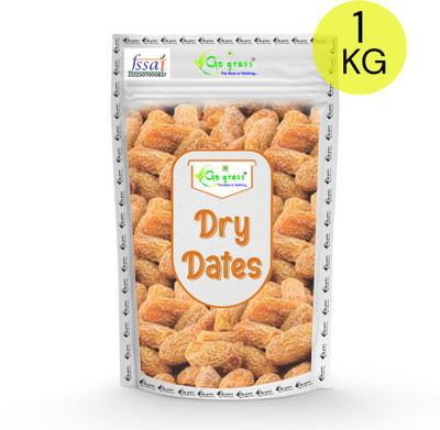 GO GRASS 1 Kg | Khajur | Dates | Exceptional Taste And Soft Texture, No Sugar | Dates  (1 Kg) For Rs. 243 @ 81 %