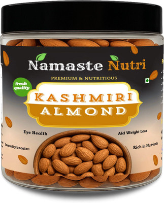 namaste nutri Premium Kashmiri Almonds, 200g, Gluten Free, Fresh Quality Almonds(1 x 200 g)