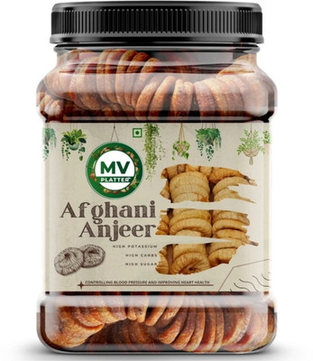 Mv platter Afghani Anjeer 02 Premium Dry Figs Dry fruits anjeer 1kg Figs(1 x 1 kg)