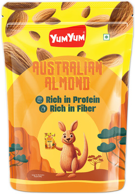 YUM YUM Australian Almond 500g, Australian Badam, Dry Fruits - Almonds(1 x 500 g)