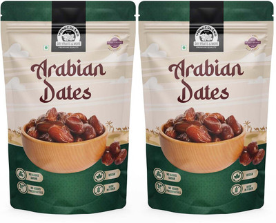 WONDERLAND Foods Premium Arabian Dates 1Kg | Soft And Chewy Texture Khajur | Khajoor Dates  (2 X 0.5 Kg) For Rs. 277 @ 44 %