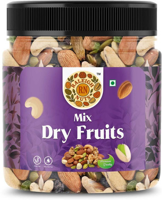 RALEIGH NUTS Mixed Dry Fruits | Nutrient-Rich Snack Pack | No Added Preservatives Almonds, Cashews, Dry Dates, Walnuts, Raisins, Pistachios(1 x 500 g)