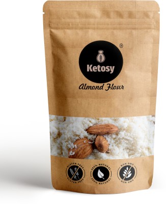 ketosy Natural Fine Almond Flour, Gluten Free, Low Carb, Unblanched Almonds(500 g)