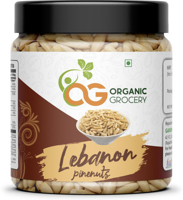 Organic Grocery Pine Nuts Without Shell - Jar Pack | Chilgoza Without Shell Pine Nuts(100 g)