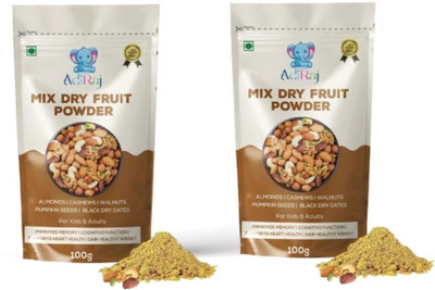 ADIRAJ Mix dry fruits powder Almonds, Cashews, Walnuts, Dates, Assorted Seeds & Nuts(2 x 100 g)