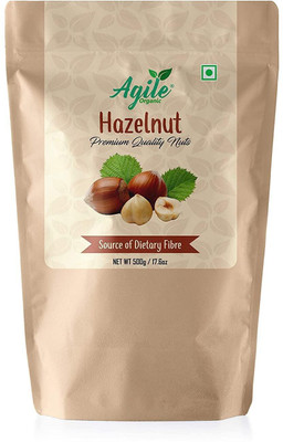 Agile Organic Premium Jumbo Hazelnuts 500g Hazelnuts(1 x 500 g)