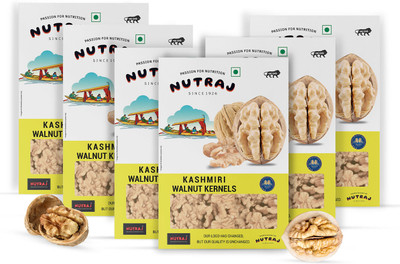 Nutraj Classic Kashmiri Walnut Kernel | Akhrot Giri 1.5kg Walnuts(6 x 0.25 kg)