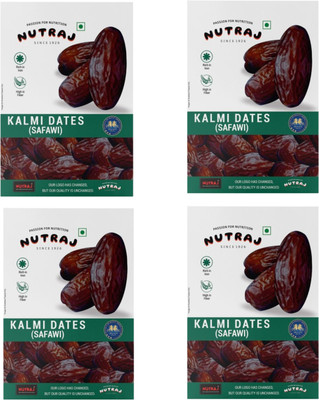Nutraj 2 Kg (500g x 4), Khajoor, Safawi Dates, Dry Fruits Dates(4 x 500 g)
