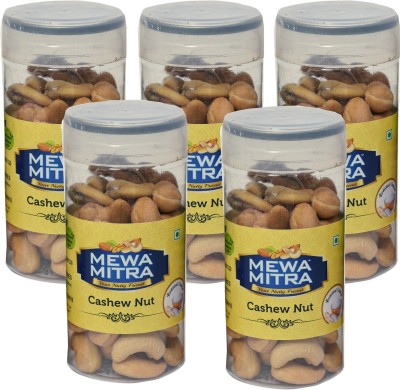 Mewa Mitra Roasted Salted Flavour | Hot Air Roast Not Fried | Crispy Crunchy | Power Snack Cashews(5 x 100 g)