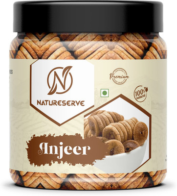 Natureserve Dried Figs | Afghani Anjeer Dry Fruits | Medium Size Anjir | Dry Fruits Figs Figs(1 x 250 g)