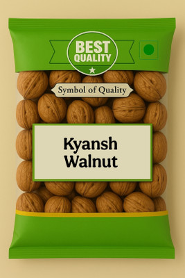Kyansh Premium Walnut in Shell (Sabut Akhrot) Walnuts(1 x 1000 g)
