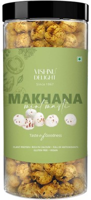 VISHNU DELIGHT Roasted Makhana Mint Masti Flavoured Foxnut 90gm Puffed Lotus Seeds Fox Nut(90 g)