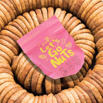 Let's GoNuts Fresh & Pulpy Dried Figs (Anjeer) 250gX2 Figs(2 x 249.5 g)