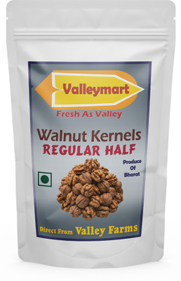 Valleymart Premium Walnut Kernels Regular Half, Direct from Valley Farms, Indian Walnuts(1 x 500 g)