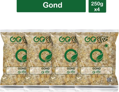 Goshudh Gond (Edible Gum)- 250g Each (Pack of 4) 1000g Dried Gum(4 x 250 g)