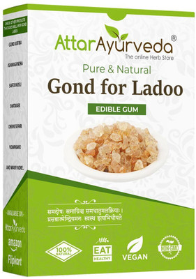 Attar Ayurveda Gond for Ladoo | Babool Gond for Laddu Dried Gum(1 x 250 g)