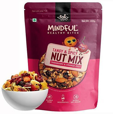 Eat Anytime Healthy Trail Mix Nuts and Dry Fruits, Cranberry and Orange Zest Cranberries(1 x 200 g)
