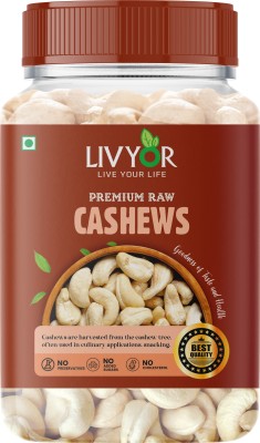 LIVYOR Premium Whole W240 Raw Cashews Nuts | Super Nutritious Dry Fruits Cashews(200 g)