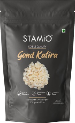 STAMIO Gond Katira 250 gm Edible Tragacanth Gum Kathila | High Cooling Properties Food Dried Gum(250 g)