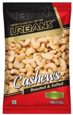 URBANS W240-Grade Roasted Cashew Lightly Salted Kaju Dry Fruit Nuts Cashews(100 g)