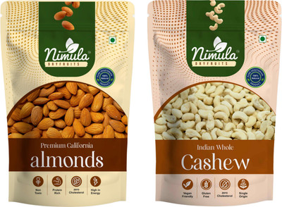 nimula Dry fruits combo pack of Healthy Kaju Badam combo pack || kaju badam (800 gm) Cashews, Almonds(2 x 400 g)