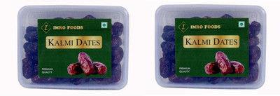 IMRO FOODS Original Kalmi Dates Grade 1 Premium Fresh Kalmi/Safawi Dates (500g) Dates(2 x 250 g)