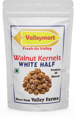 Valleymart White Half Walnut Kernels, Organic Quality, Direct from Valley Farms, Indian Walnuts(1 x 500 g)