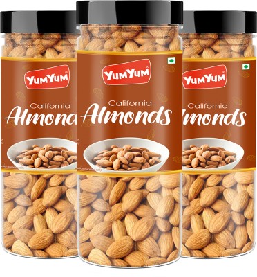 YUM YUM Premium California Almond Badam 450g (Pack of 3 -150g Each) Almonds(3 x 150 g)