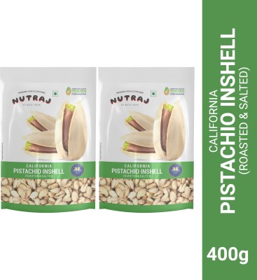 Nutraj California Roasted & Salted Pistachios(2 x 200 g)