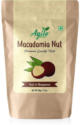 Agile Organic Premium Macadamia Nuts 100g Macadamia Nuts(1 x 100 g)