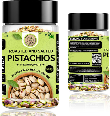 ZCAL NUTRITION.COM Roasted & Salted Pistachios | Premium Quality Crunchy Dry Fruits | Healthy Snack Pistachios(1 x 500 g)
