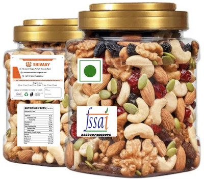 SHIVAAY nutmix dry fruits and seeds kaju , badam , dakh , kishmsih , seeds etc Almonds, Cashews, Raisins, Apricots, Dates(1 x 1000 g)