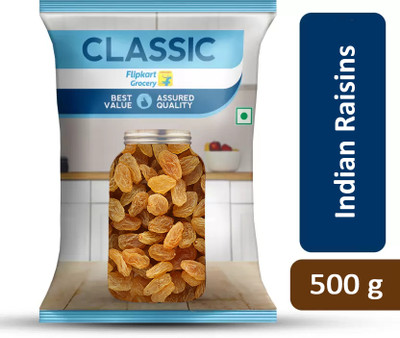 Classic Indian Raisins by Flipkart Grocery(500 g)