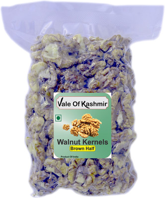 vale of kashmir Walnuts Without Shell, Walnut Kernels Brown Halves Kashmiri Walnuts(250 g)