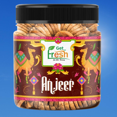 Get Fresh Afghan Anjeer | Sweet Kandahar Figs | Perfect for Homemade Desserts and Drinks Figs(1 x 1000 g)