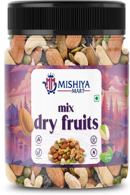 Mishiya Mart Mix Dry Fruits 500g | Healthy Snack, Rich in Protein, Fiber & Antioxidants(1 x 500 g)