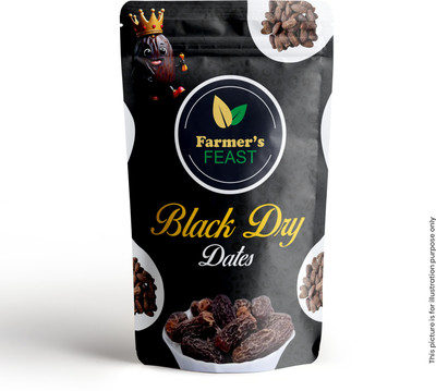 Farmer's Feast Black dry dates / kala sukha khajoor Dates(200 g)