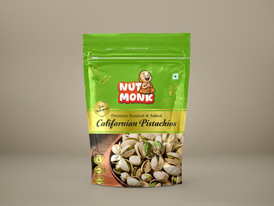 NUT MONK Roasted Salted Pistachios Crunchy Healthy Snacking Low in Calories Rich Protein Pistachios(1 x 250 g)