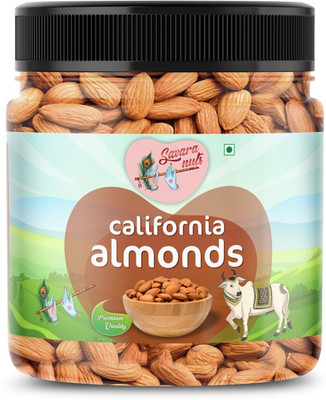 Savara nuts Badam Dry Fruits | Natural California Badam giri | California Almonds (Badam) Almonds(1 x 250 g)